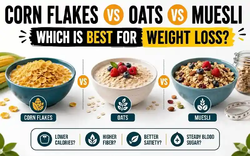 corn flakes vs oats for weight loss India
