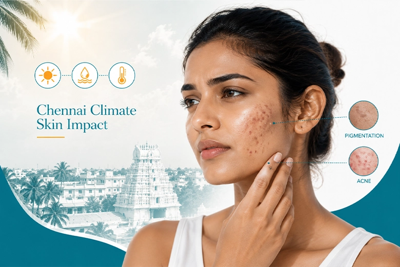 How Chennai heat, humidity and UV exposure affect skin pigmentation and acne in Kilpauk residents